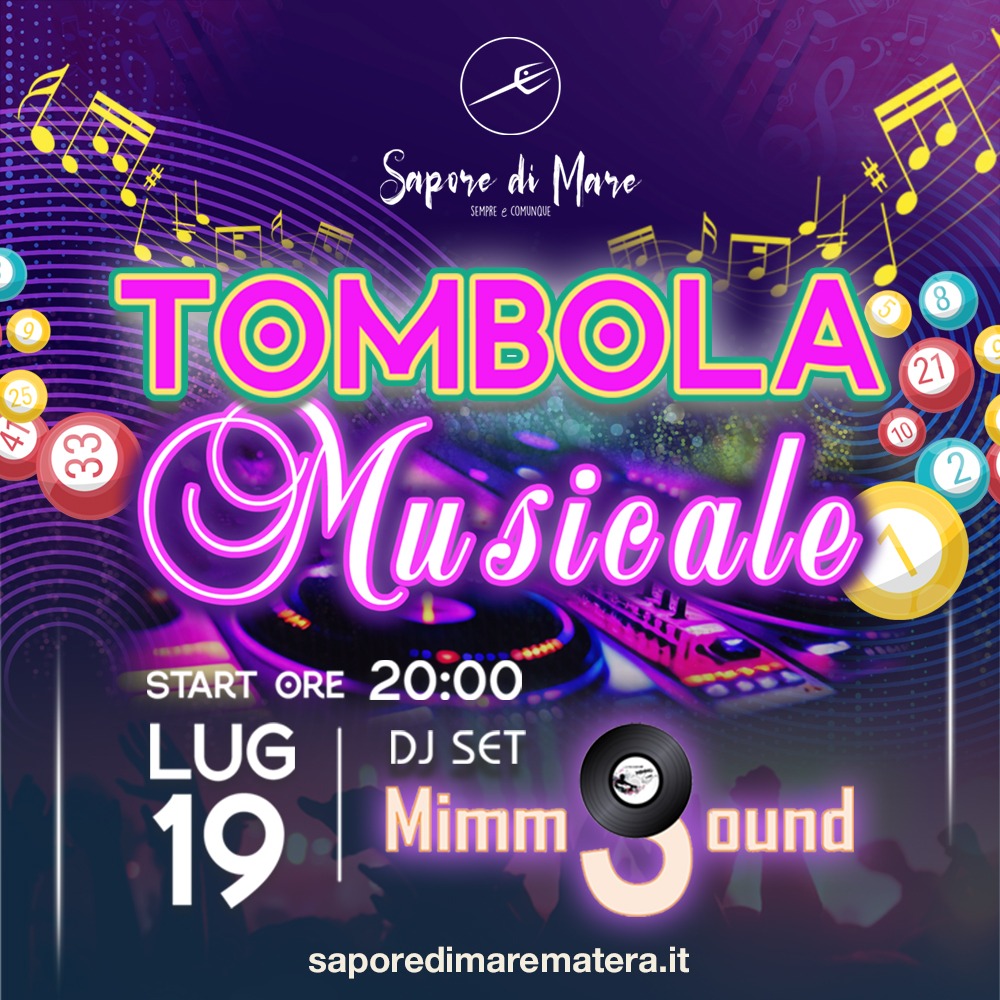 TOMBOLA MUSICALE with Mimmo Sound